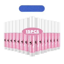 Magic Armor 15PCS Nail Glue for Acrylic Nails, Professional Nail Tip Glue for Fake Nails ...