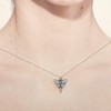 Sterling Silver Moth Pendant Necklace, 18"