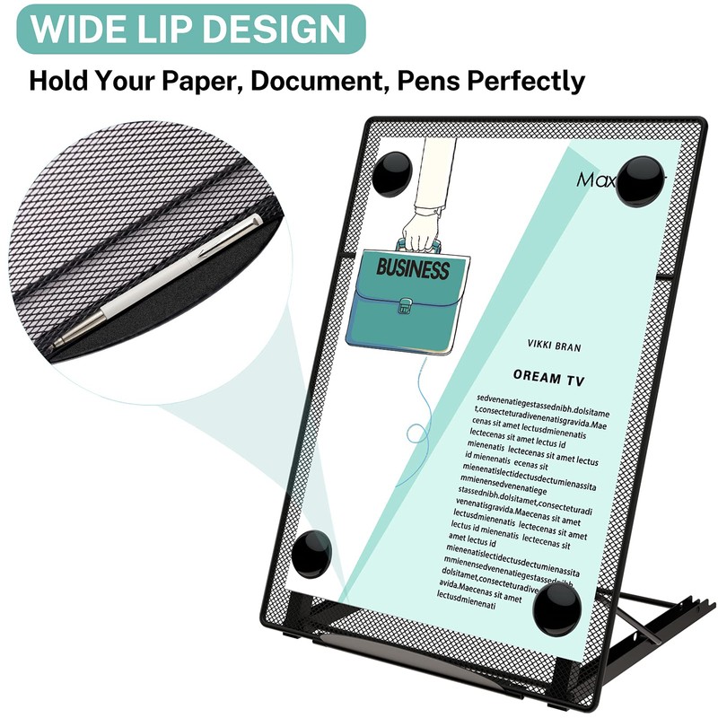 MaxGear Desktop Document Holder for Typing, Paper Holder Stand for