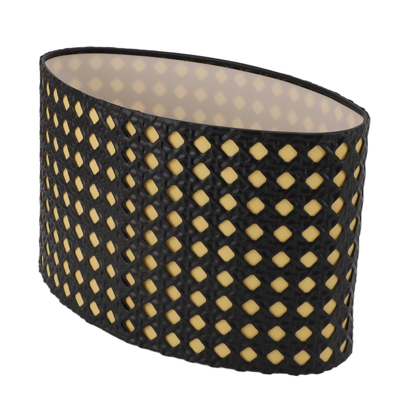 Lampshade Oval Shaped Hollow Metal Carved Compatible E27 E14 Caliber