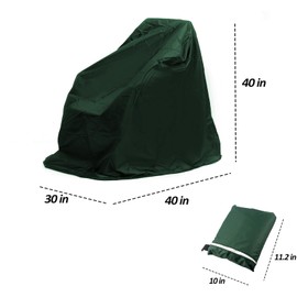 Wheelchair Cover Waterproof Electric Wheelchair Covers for Indoor and Outdoor Travel, 210D Oxford Mobility Scooter Cover for Storage, Prevent Rain Wind Dust Dirt Snow Sun 40x30x40 Inch (Green)