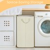 SNIGJAT Large Laundry Hamper, Tall Laundry Hamper with Sturdy Handles,