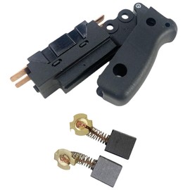 Tolxh #N169598#391926-01#391926-00 New Switch with Brake & Carbon Brush DW703 DW705 DW705S DW706 DW713 Miter Saw Quality Durable New Replacement Parts for DeWalt