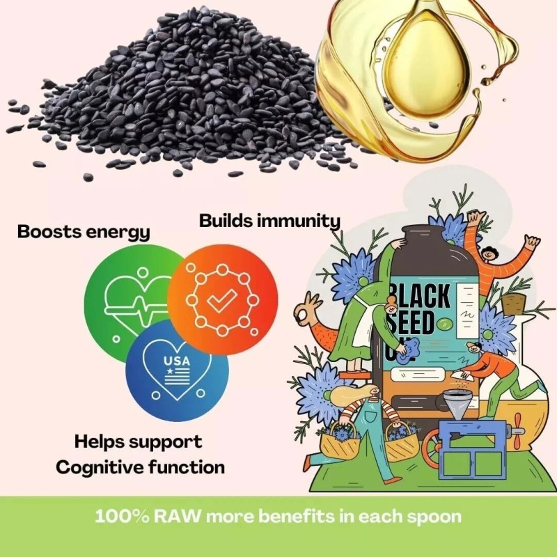 Sweet Sunnah Pure Cold Pressed Organic Black Seed Oil -