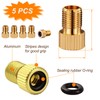 VANSIHO Bike Brass Presta Valve Adapter, Converts Presta to Schrader