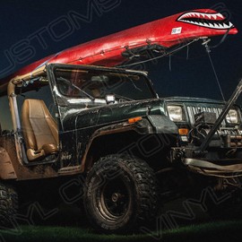 Flying Tigers P-40 Warhawk Shark Teeth Hobby Sticker Set (12" INCHES)