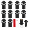 KQDRAVINE Screws Black Set for Motorcycle Windshield, 10 Pieces M5