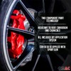OMAC Brake Caliper Epoxy Based Car Paint Kit Texas Red