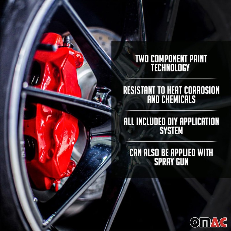 OMAC Brake Caliper Epoxy Based Car Paint Kit Texas Red
