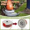 3 x Rasentrimmer-Spulenschnur, Φ1,5 mm, 11 m, FLY021 513937190, Standard-Doppelspulen