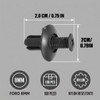 Pack of 100 Nylon Car Mounting Clips, Expansion Rivets and