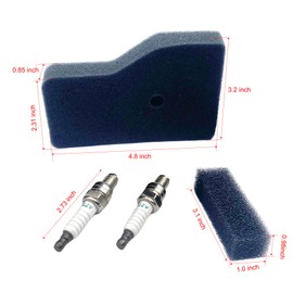 17211-Z07-000 Air Filter Accessory,17218-Z07-000 Outer Filter and 98056-55777 Spark Plug for EU2000i Series Generator Maintenance