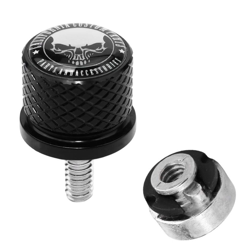 Stainless Knurled Fender Seat Bolt Screw 1/4"-20 Thread Compatible with