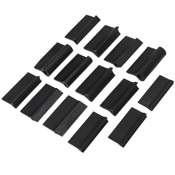 14-Piece Flexible Black Rubber Contour Sanding Grip Set - Versatile