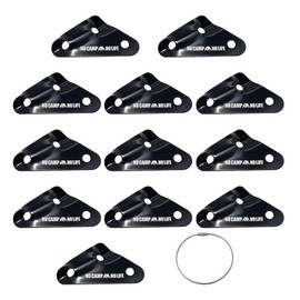 NCNL (NO CAMP NO LIFE) Universal Hardware Set, Supports Up to 0.2 inches (5 mm), Aluminum Tent, Tarp, Rope Tensioner, Adjustable Length, Guy Line Liner, Rope Tensioner, For Tensioning, Tent