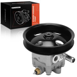 A-Premium Power Steering Pump, with Pulley, Compatible with Chrysler Sebring 2001-2005 & Mitsubishi Eclipse 2002-2005, Galant 2001-2003 & Dodge Stratus 2001-2005, 2.4L, Replace# MR512729