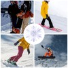 BOXOB Stomp Pad, 3D Clear Snowflake Stomp Pad Snowboard Grip