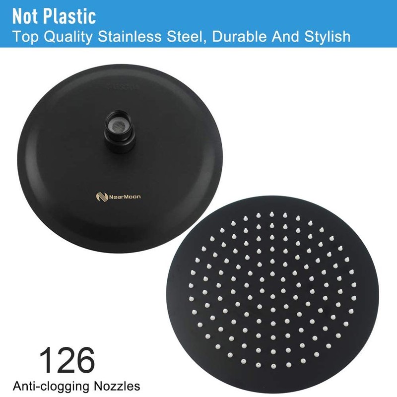 NearMoon Rain Shower Head, Ultra-Thin Design-Pressure Boosting, Awesome Some Experience,