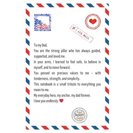 Dad with a Heart of Gold – A Touching Notebook for Fathers** (120 Lined Pages – A Meaningful and Emotional Gift for Dad)