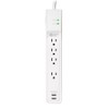 4-Outlet USB Power Strip Surge Protector with 4 ft. Cord,