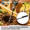 Timunr 4 Inch Earth Auger Drill Bits for Planting, 4