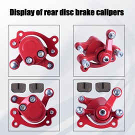 MWMNUN front Rear Disc Brake Caliper with Brake Pads Compatible with Motovox MBX10 MBX11 Mini Dirt Bike MM-B80-BR 80CC 2.5HP Moto Classic Mini Bike 47cc 49cc Pocket Bike Stand Up Goped Scooter