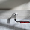 JQK Door Stopper, 304 Stainless Steel Thicken 1mm Sound Dampening