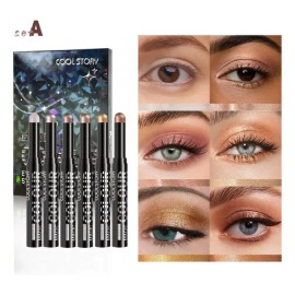 Set De Maquillaje En Barra Para Sombra De Ojos En Crema, 6 U                                                                                          