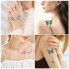 RabbFit 12 Sheets Glitter Butterfly Temporary Tattoo Stickers for Women