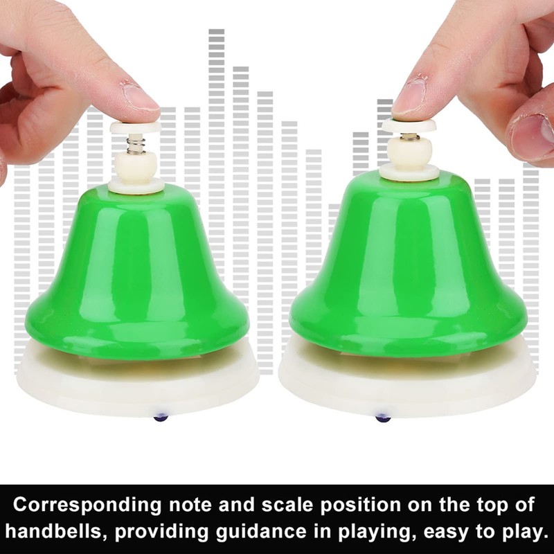 8 Notes Colourful Hand Bells Set Music Bells for Children