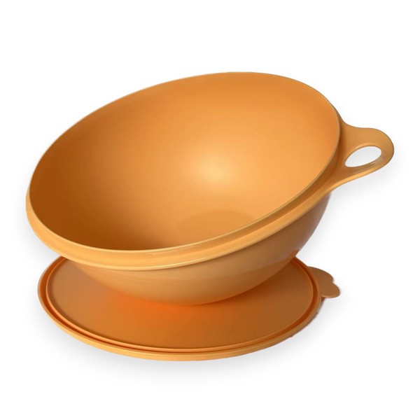 Tupperware Thatsa Bowl Mixing Bowl Peach Mango Orange 32 Cup