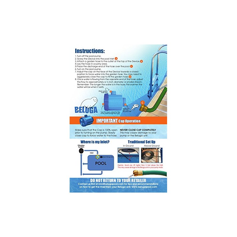 Beluga Pool Solutions 1652 Solar Heating Device for Swimming Pool