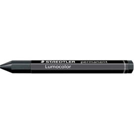 STAEDTLER 236-9 Lumocolor - Crayón universal permanente a prueba de manchas, color negro (paquete de 12)