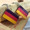 QQSD Germany Flag Keychain German Key Ring, 2 Pack