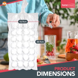 50pk Disposable Ice Cube Bags for Making Ice | Make 1,400 Ice Cubes, Freezer Ice Bags for Ice Cubes, Ice Cube Bags Self Sealing, Freezer Ice Cube Bags, Ice Cube Bags Freezer, Plastic Ice Bags