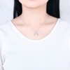 LGSY Moon CZ Bail Pendants for Pearl Jewelry Making Sterling