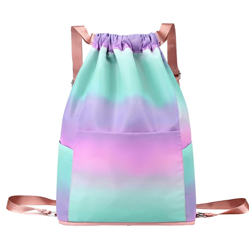 Drawstring Foldable Backpack | Foldable Sports Backpack Waterproof Drawstring Bag