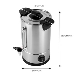 DOONARCES 8L/2.11Gal Commercial Grade Coffee Urn Stainless Steel Coffee Maker Hot Beverage Dispenser Catering Hot Water Urn for Home Office Cafes Buffets Party Wedding, Thermostat Control
