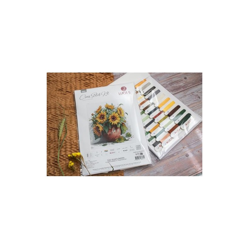 Luca-S Sunflowers Counted Cross Stitch Kit