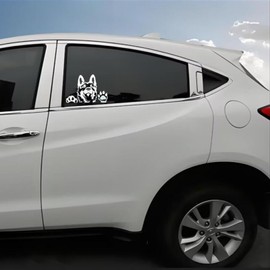 Car Sticker 25 cm White German Shepherd Sticker White German Shepherd Car Stickers White Pet Dog Waterproof Sticker Bumper Rear Window Decor