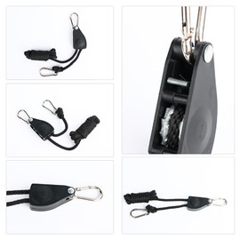 NIDHFG 4-Piece Lift Rope Pulley Adjuster And 4-Piece Carabiner, Multi-Function Lanyard, Lamp Lanyard, Adjustable Rope.