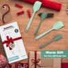 Silicone Spatula Set, Premium Spatulas Silicone Heat Resistant 2 Small