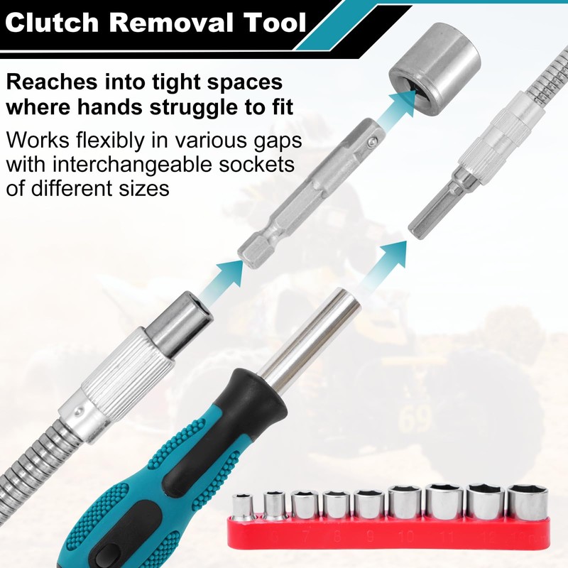 Universal Belt Changing Tool Kit, Polaris RZR Clutch Cover Removal