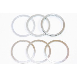 MicrOHERO Road MTB Microspacer 1 1/8' (28.6mm) Clearance Adjustment Spacer Inner Diameter 28.7mm Outer Diameter 34.0mm Thickness 0.3mm 3pcs 0.5mm / 1.0mm / 2.0mm 1 each 1 Piece Gap Fine Adjustment Headset Spacer Set of 6