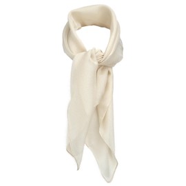 TigerTie Fine Women's Chiffon Velour Scarf in Plain Colour 58 cm x 58 cm - beige