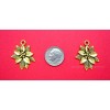 Unbranded 18 pcs ANT GOLDTONE Christmas POINSETTIA SETS Charms Pendants