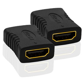 BIGtec HDMI Coupling Adapter Connector 2 Pieces HDMI Female to HDMI Female Extension 4K Ultra HD UHD 3D Full HD 1080p HDR ARC 4K @ 60Hz High Speed with Ethernet