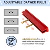Xbpeuy Adjustable Cabinet Handles 6 Pack, Hole Spacing, Kitchen Drawer