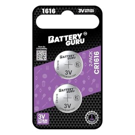 Car Key Battery for Honda Fit (2007-2012 Fit Remote Battery CR1616 3V Pack of 2