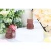 QINJIEJIE Strawberry Quartz Crystal Cat Figurines - Carved Stone Healing